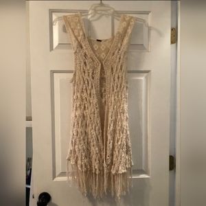 Free People Crochet Cardigan